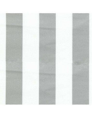 Deck chair fabric - White and gray