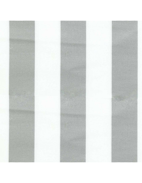 Deck chair fabric - White and gray