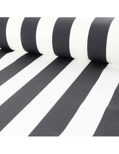 Deckchair fabric - White and storm