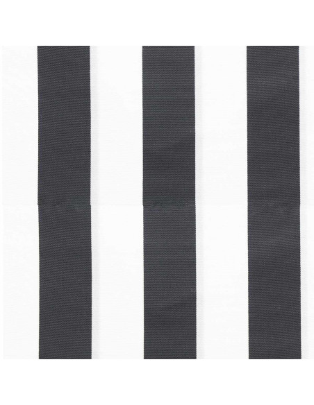 Deckchair fabric - White and storm