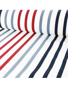 Deckchair fabric - Small red boat