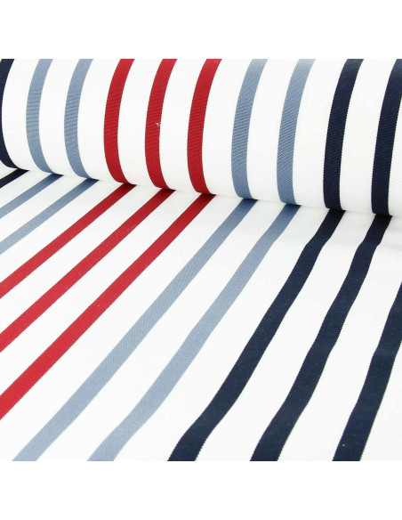 Deckchair fabric - Small red boat