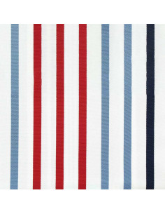 Deckchair fabric - Small red boat 2