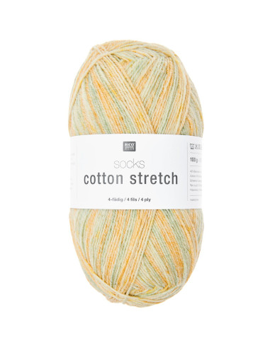 Laine Socks cotton Stretch 4 fils Rico Design