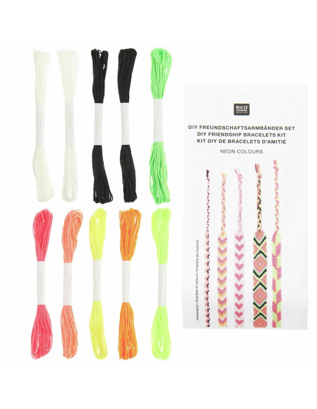 Brazilian bracelet kit - Neon colors