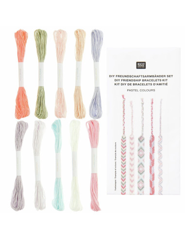 Brazilian bracelet kit - Pastel colors