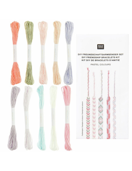 Brazilian bracelet kit - Pastel colors