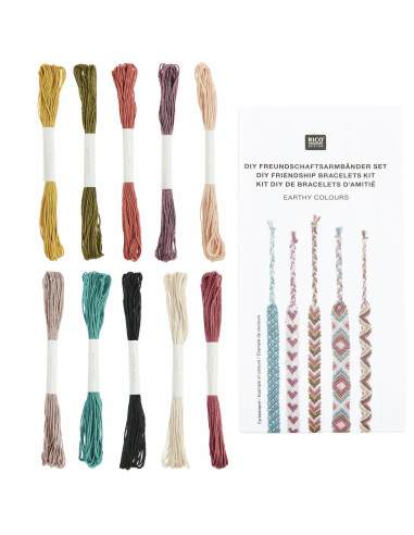 Brazilian bracelet kit - Earthy colors