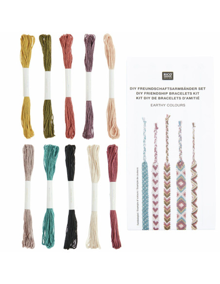 Brazilian bracelet kit - Earthy colors