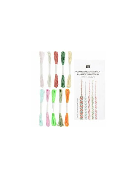 Brazilian bracelet kit - Neon mix colors