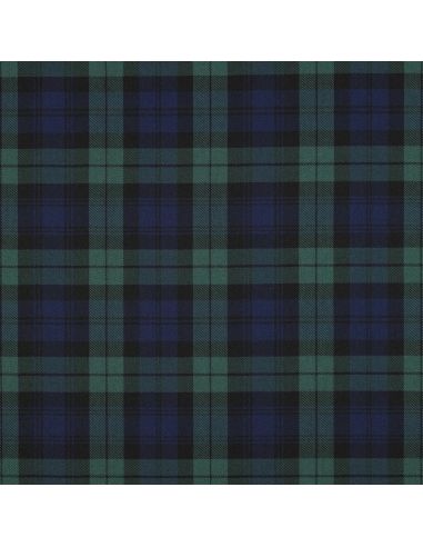Scottish tartan fabrics - Blue and green