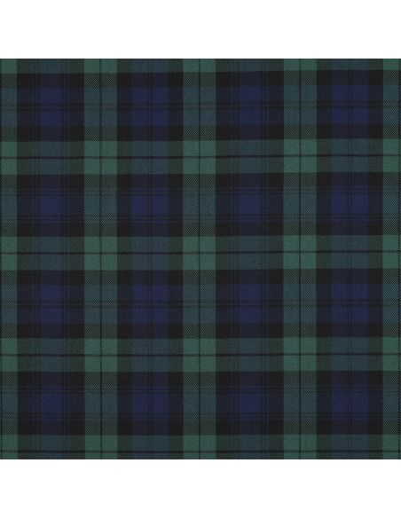 Scottish tartan fabrics - Blue and green