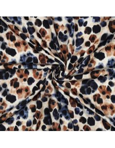 Viscose fabric with a satin effect - Chic wild ecru