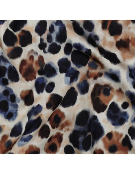 Viscose fabric with a satin effect - Chic wild ecru
