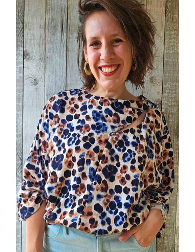 Viscose fabric with a satin effect - Chic wild ecru