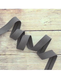 Organic cotton bias - Storm gray