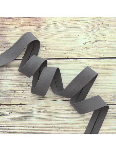 Organic cotton bias - Storm gray