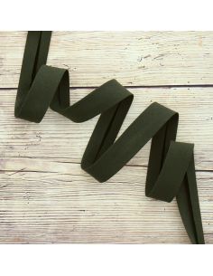 Organic cotton bias - Military green