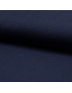 Cotton piqué fabric for polo shirts - Navy blue
