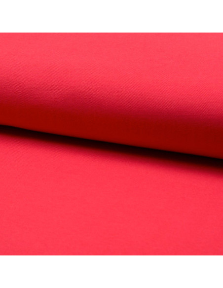 Cotton piqué fabric for polos - Red