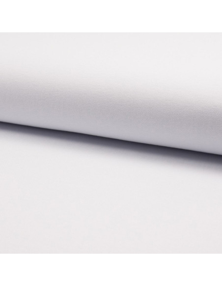 Cotton piqué fabric for polos - White