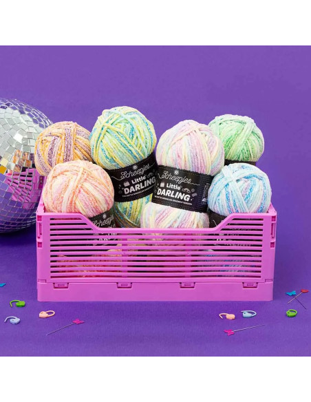Pack of 4 Scheepjes Little Darling Sprinkled Balls - Puddle Play