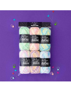 Pack of 6 Scheepjes Little Darling Sprinkled Balls - Sugar Rush 2