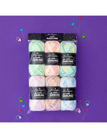 Pack of 4 Scheepjes Little Darling Sprinkled Balls - Puddle Play