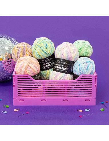 Pack of 4 Scheepjes Little Darling Sprinkled Balls - Puddle Play