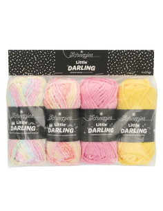 Pack of 4 Scheepjes Little Darling Sprinkled Balls - Sundae Parade