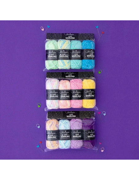 Pack of 4 Scheepjes Little Darling Sprinkled Balls - Puddle Play