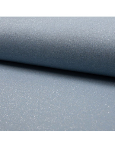 Glitter sweatshirt fabric - Sky blue