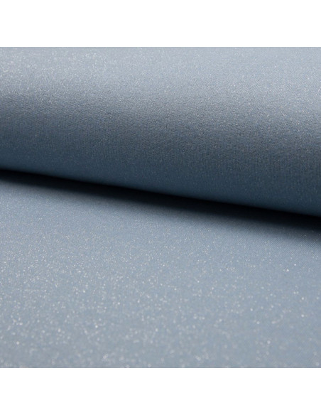 Glitter sweatshirt fabric - Sky blue