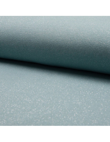 Glitter sweat fabric - Mint green