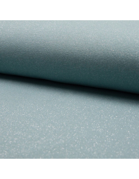 Glitter sweat fabric - Mint green
