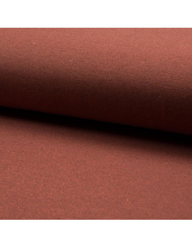 Glitter sweat fabric - Terracotta