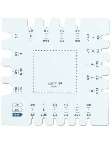 Sample ruler and needle gauge