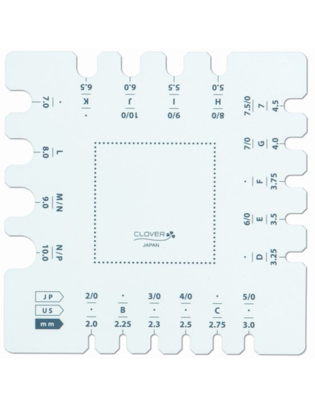 Sample ruler and needle gauge