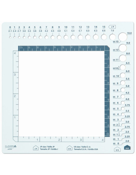 Sample ruler and needle gauge