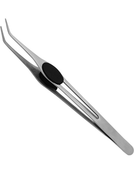 Bent precision tweezers 11.5 cm