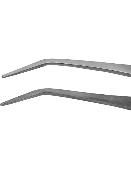 Bent precision tweezers 11.5 cm