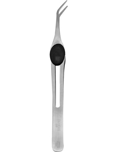 Bent precision tweezers 11.5 cm