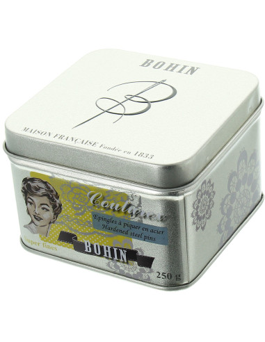 Box of 250 grams of super-fine Bohin pins