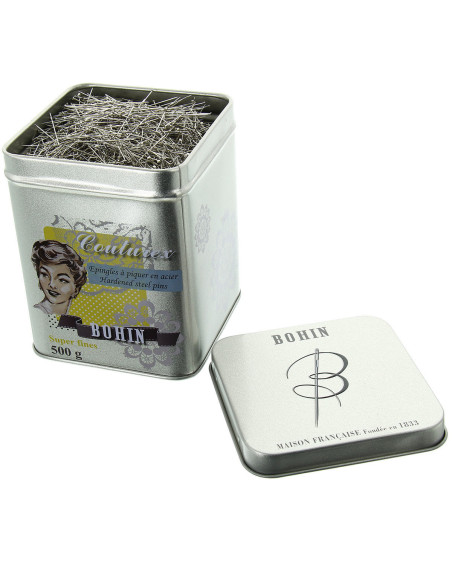 Box of 500 grams of super-fine Bohin pins