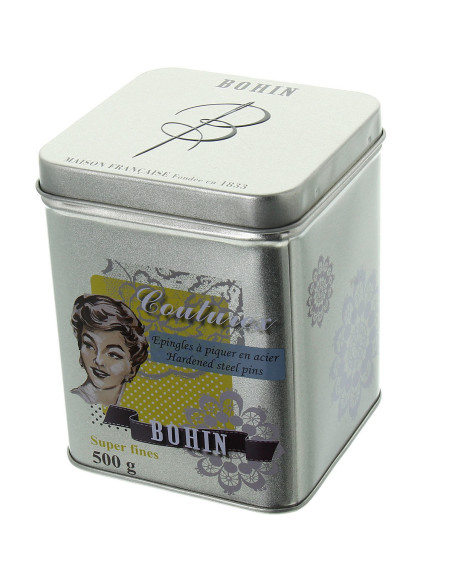 Box of 500 grams of super-fine Bohin pins