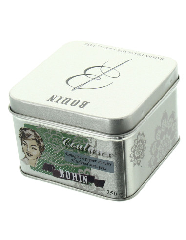 Box of 250 grams of extra-fine Bohin pins