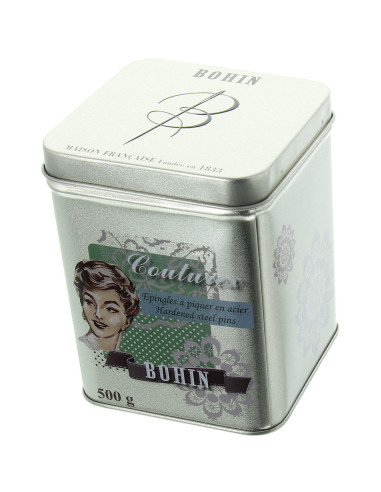 Box of 500 grams of extra-fine Bohin pins