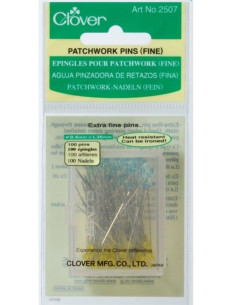 Box of 100 ultra-fine pins for patchwork Clover