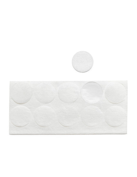 Iron-on reinforcement patches for installing snaps and eyelets