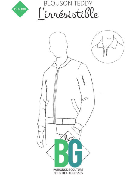 Men's Jacket Pattern "L'Irrésistible" - Les BG